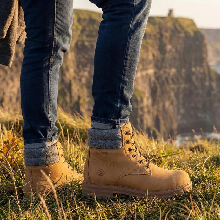 Merino-Lederstiefel im alltäglichen Einsatz